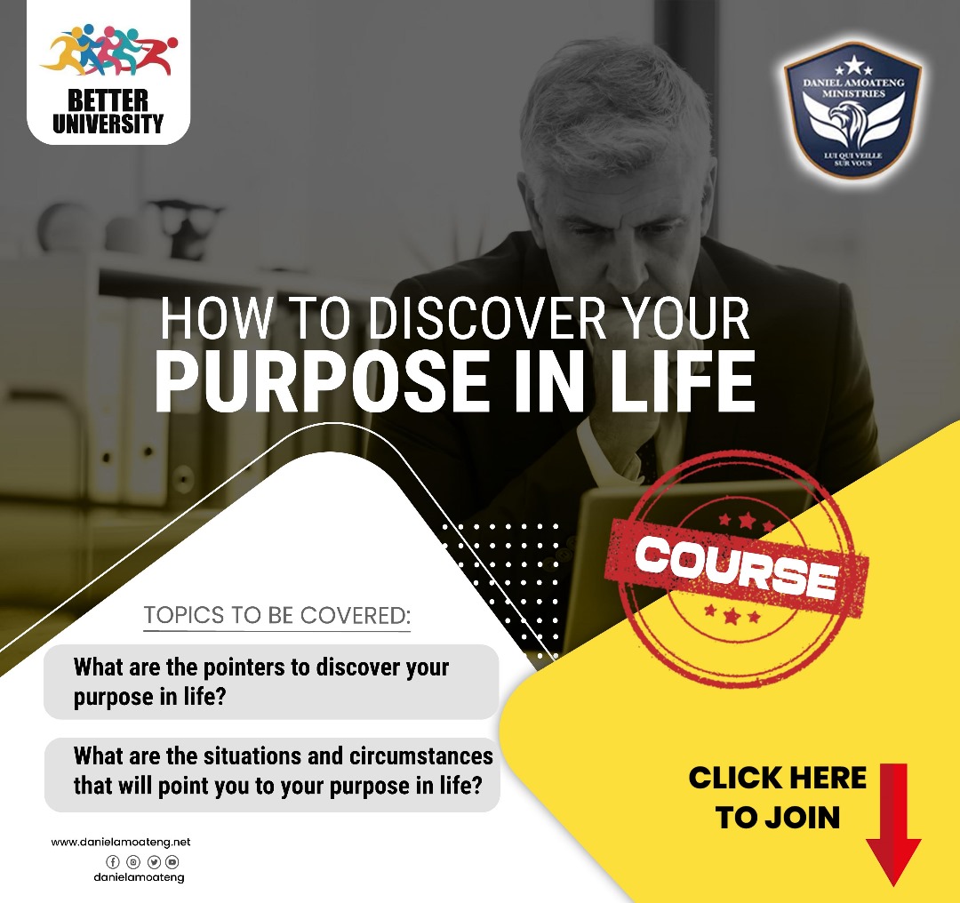 1. How to discover your purpose in life
